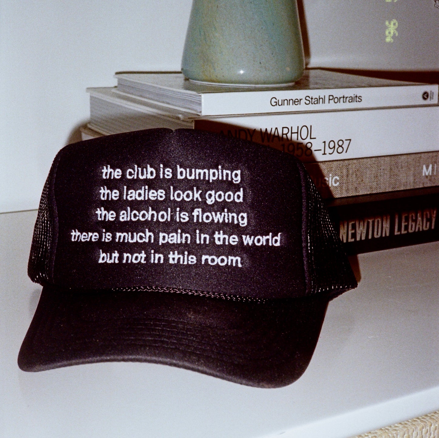 wise words trucker hat