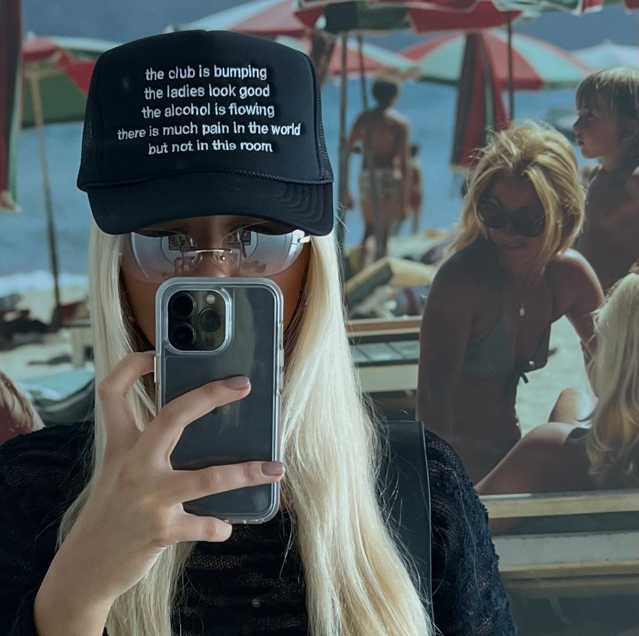 wise words trucker hat
