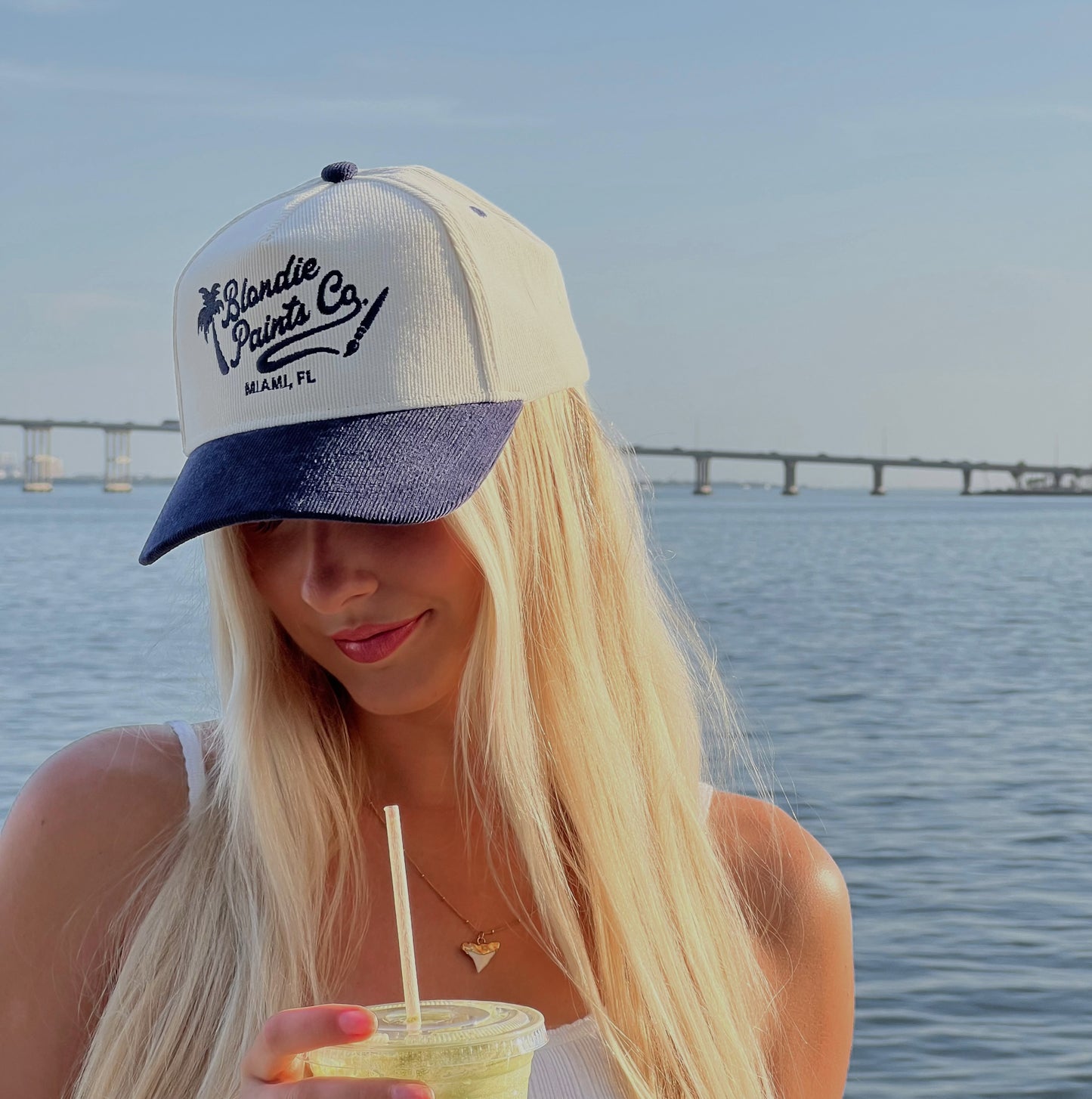 blondie paints co. corduroy trucker hat