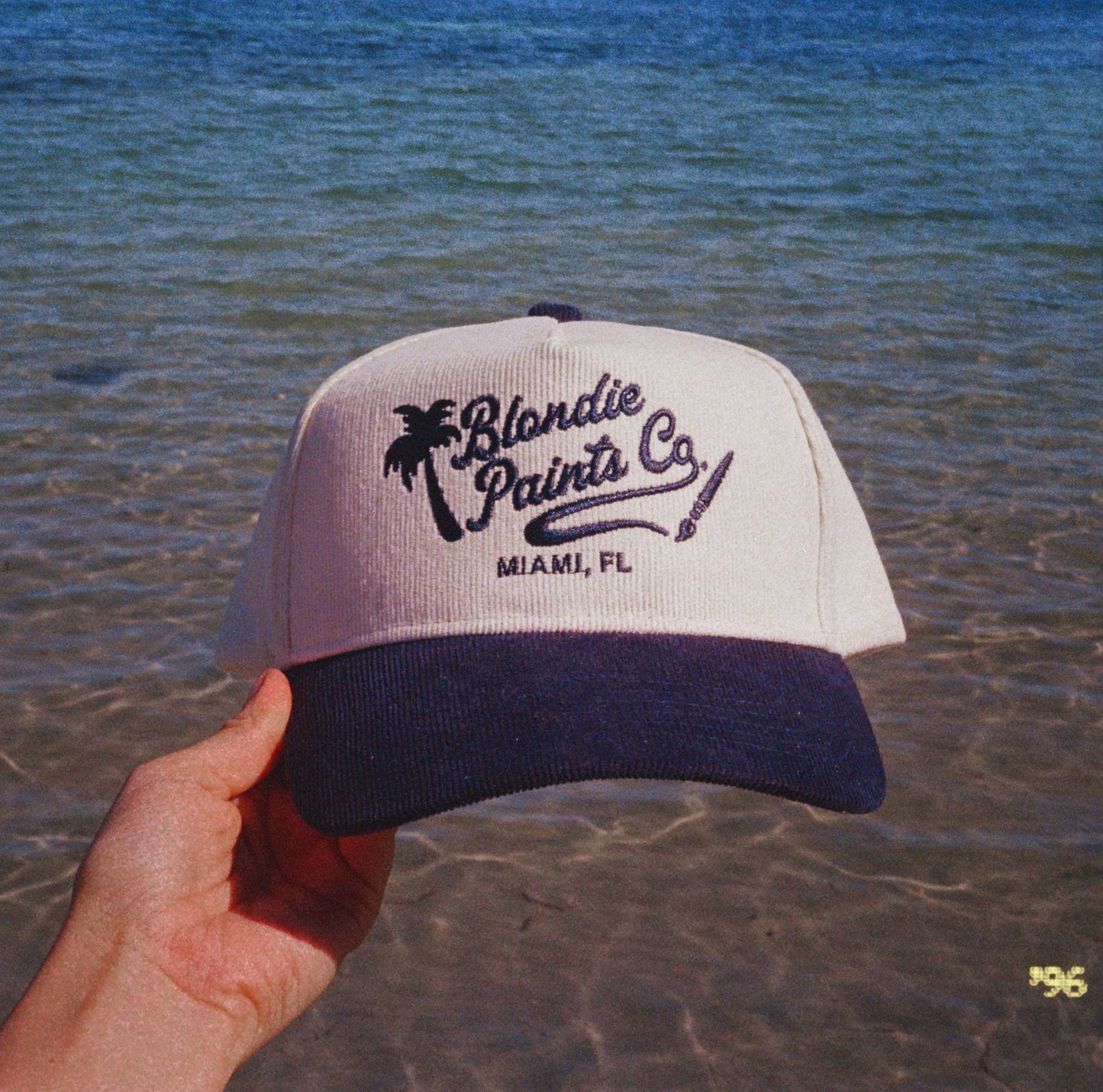 blondie paints co. corduroy trucker hat