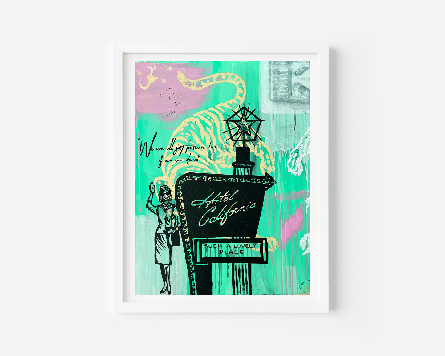 hotel california electric print