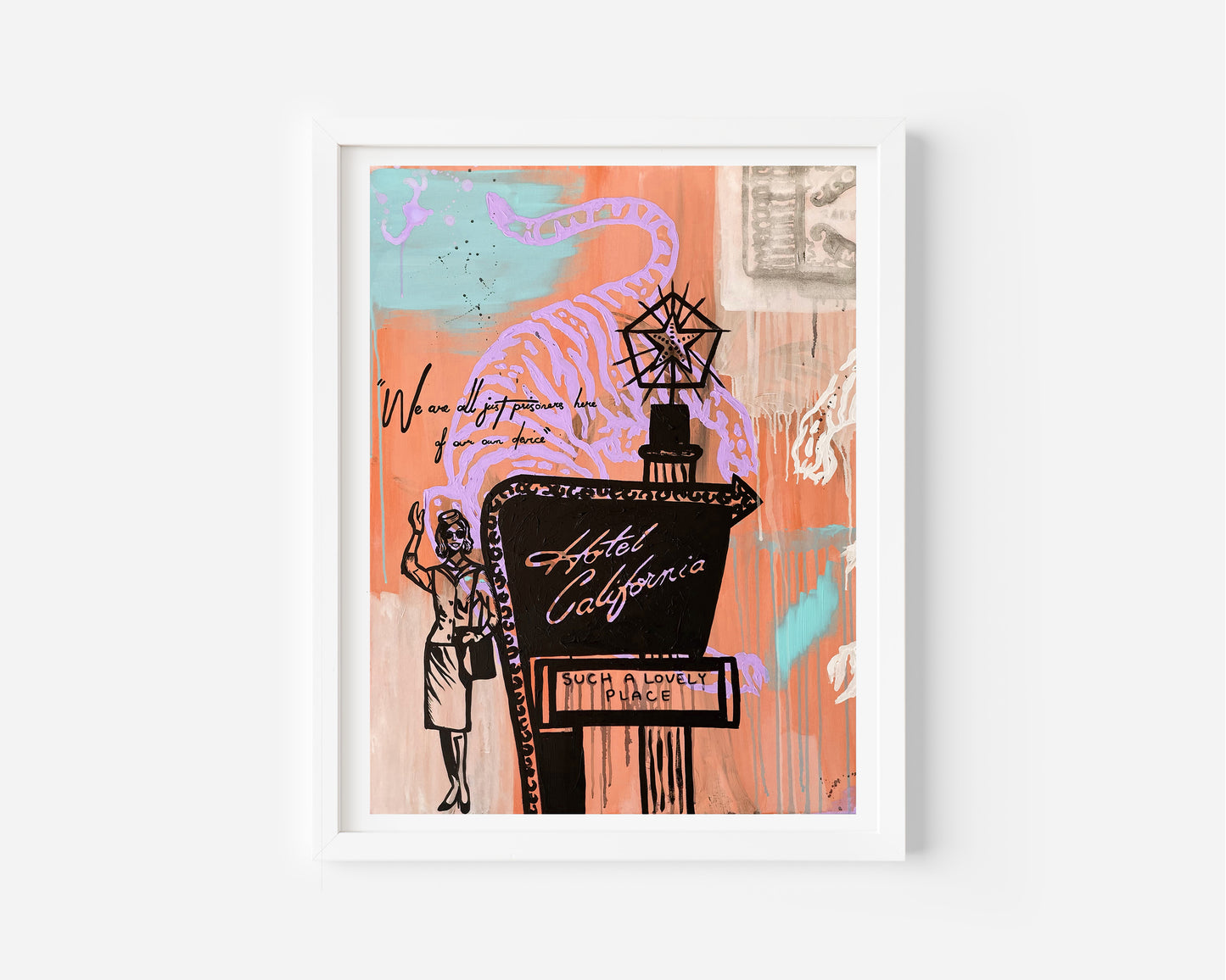 hotel california sunset print